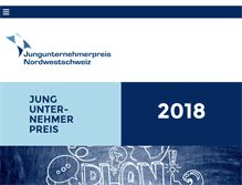 Tablet Screenshot of jungunternehmerpreis.ch